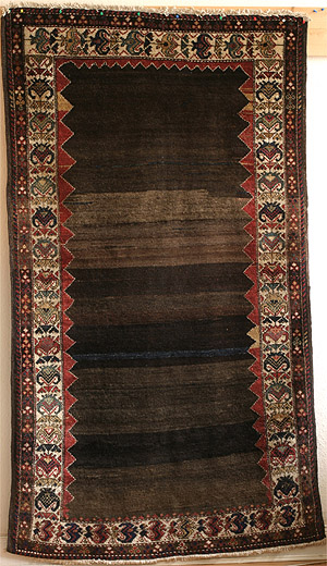 Hamadan with plain brown field, possibly Zarand or Borodjert—click to see enlarged view