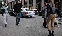 Two guys who don't fit, and an impudent glance